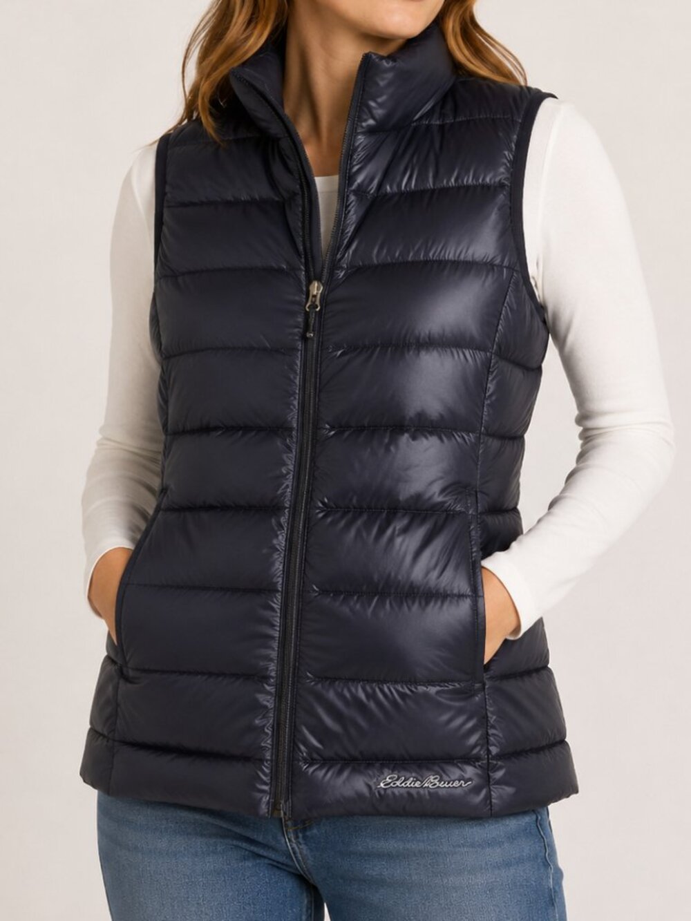 Eddie Bauer Black Puffer Vest